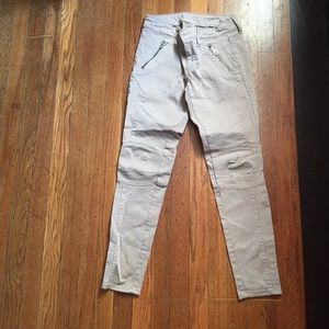 Blush cargo jeggings